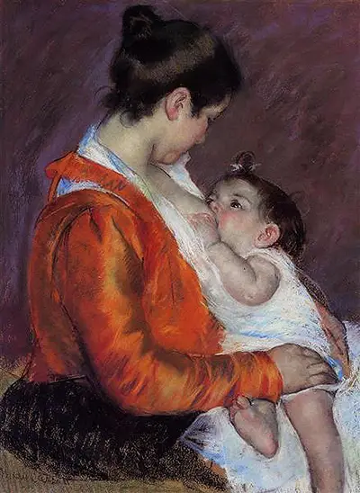 Louise Nursing her Child Mary Cassatt